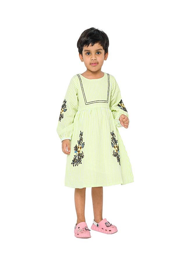 Striped A-Line Dress