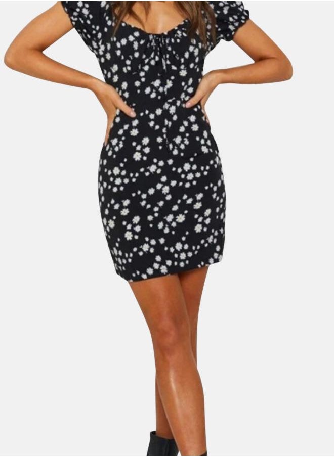 Floral Print Mini Dress