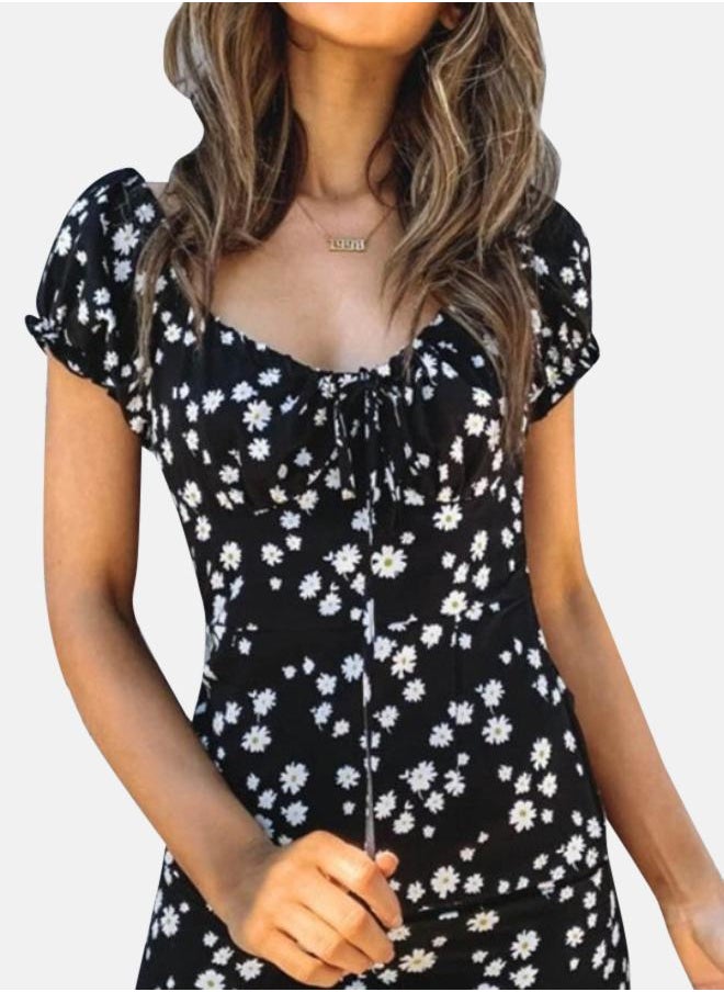 Floral Print Mini Dress