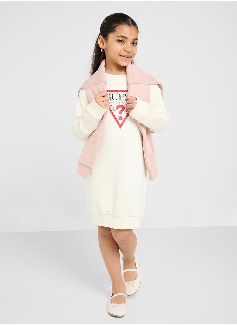 Kids French Terry Long Sleeve Dress