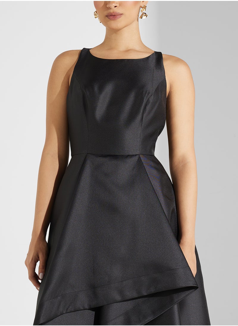 Asymmetric Hem Dress