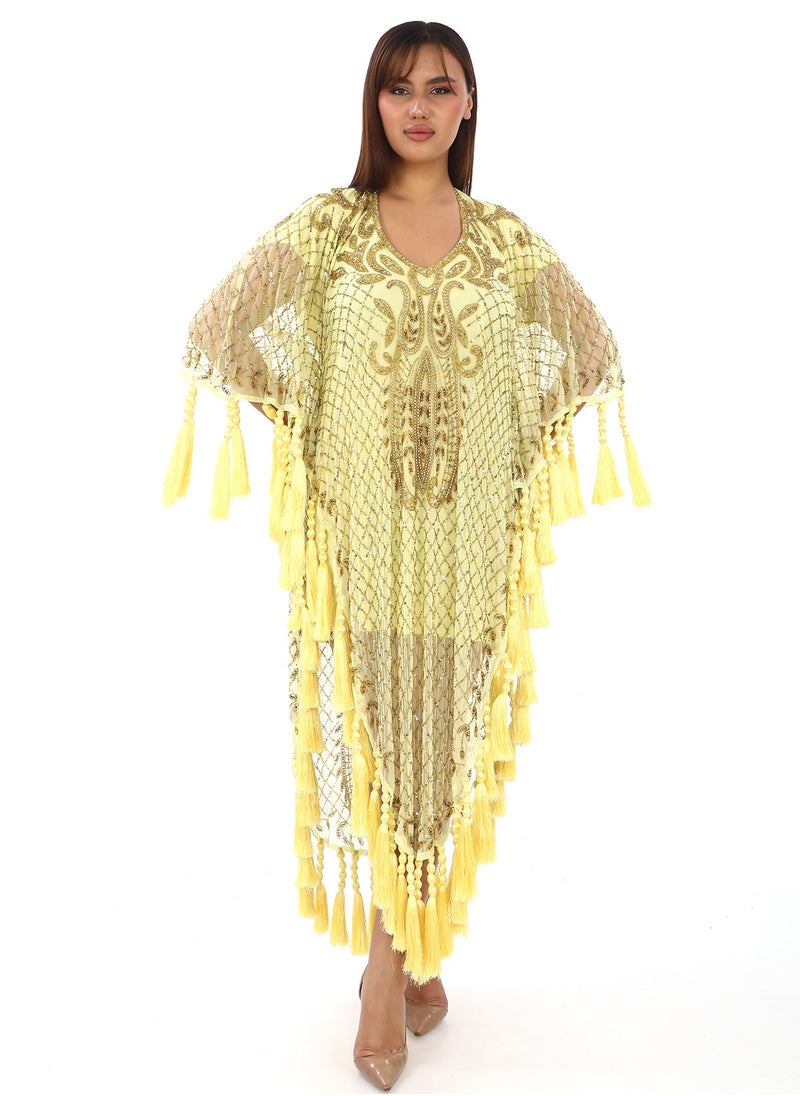 Lemon Jamilla Kaftan Sunshine in Style