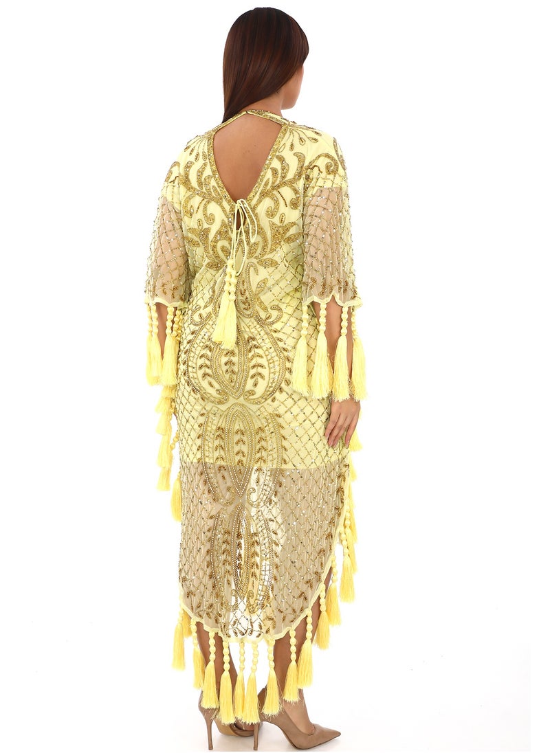 Lemon Jamilla Kaftan Sunshine in Style