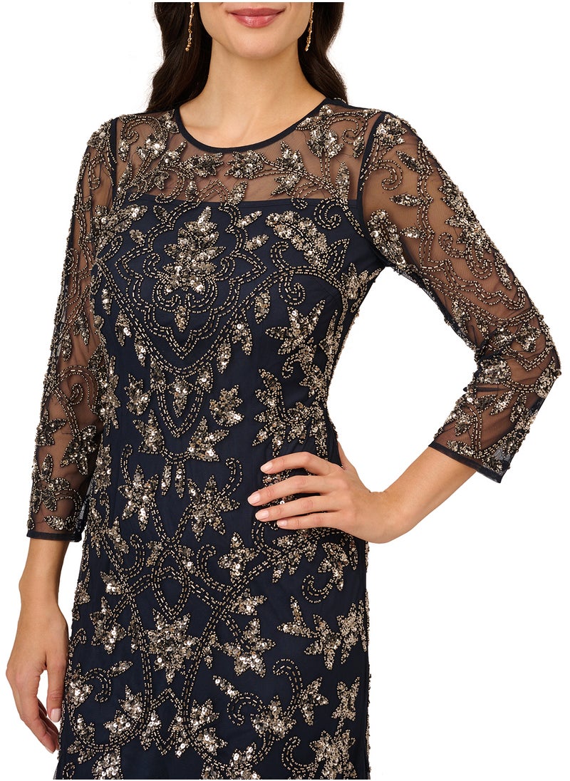 Embellished Evening Dress