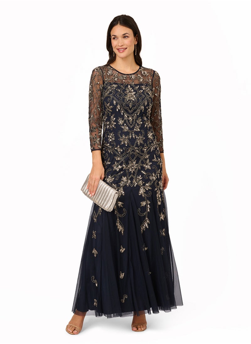 Embellished Evening Dress