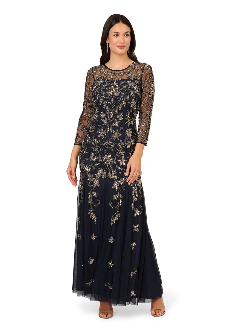 Embellished Evening Dress