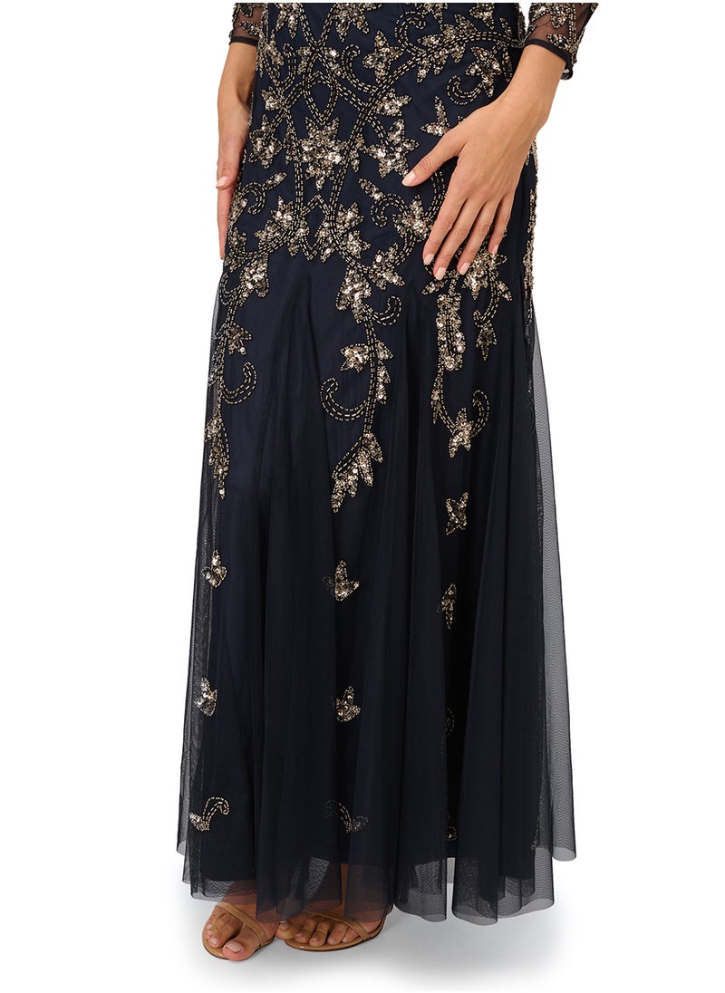 Embellished Evening Dress