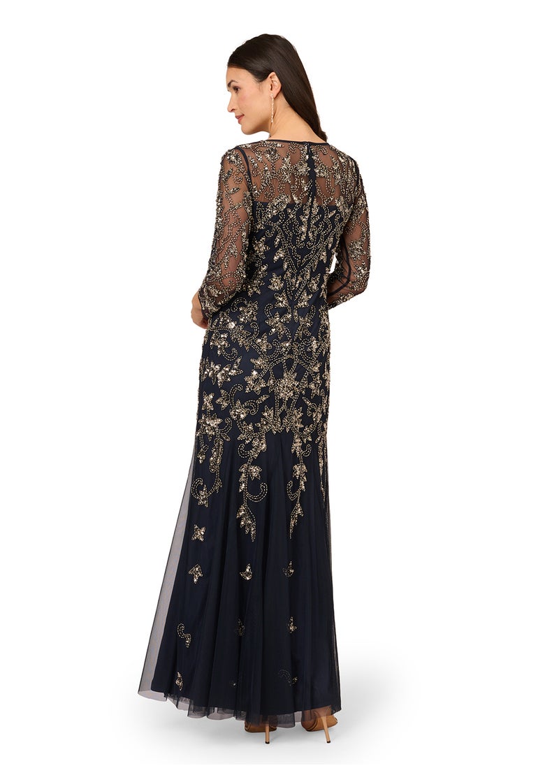 Embellished Evening Dress