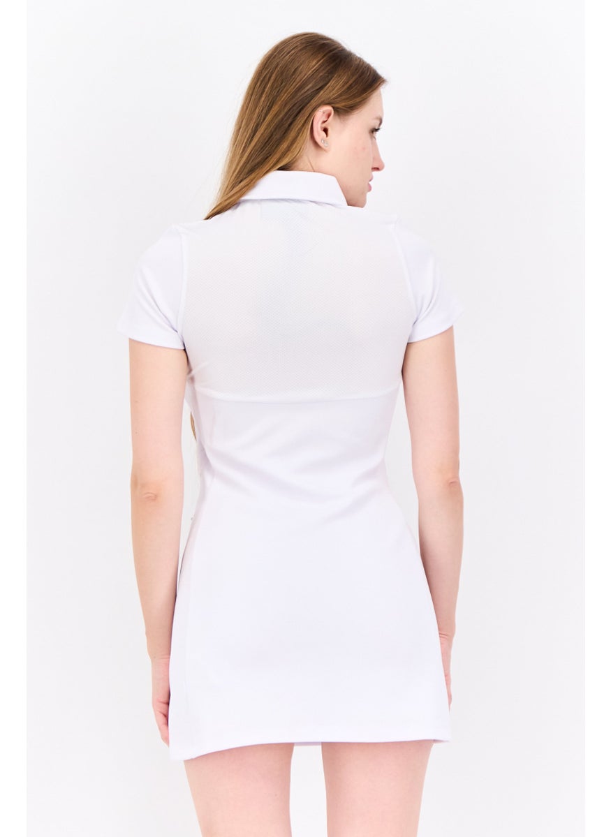 Women Brand Logo Mini Dress, White