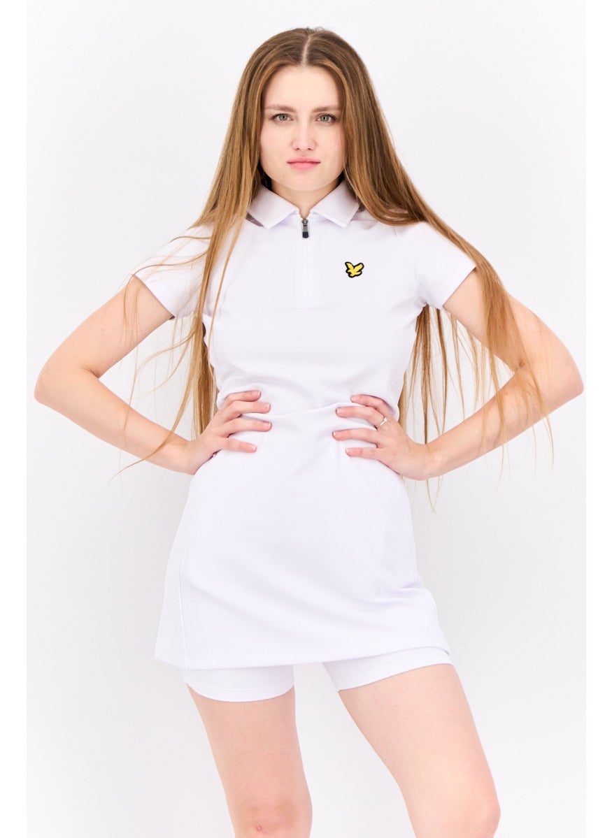 Women Brand Logo Mini Dress, White