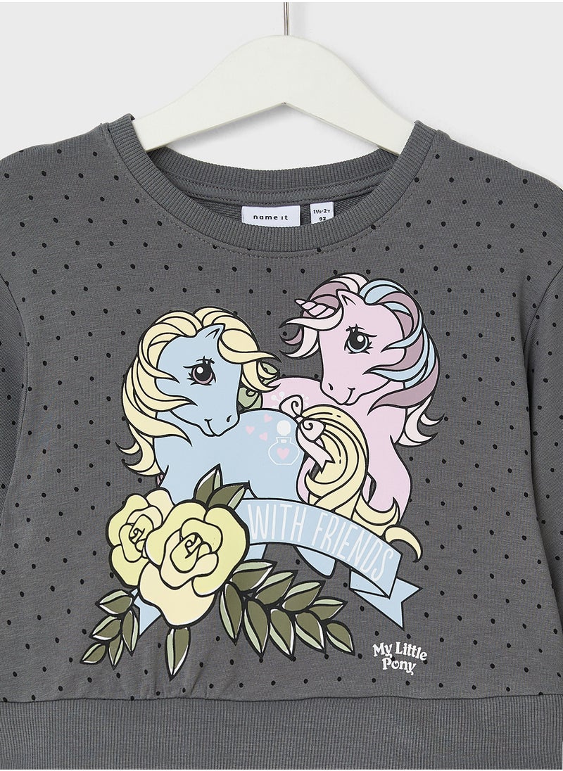 Kids Graphic Printed Dress