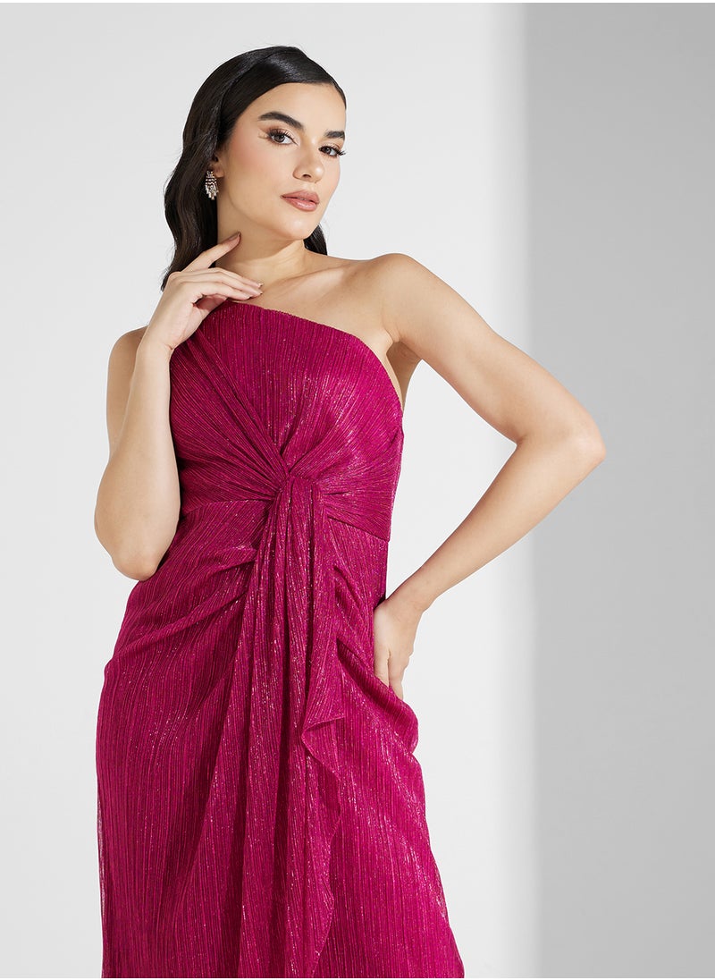 One-Shoulder Evening Dress
