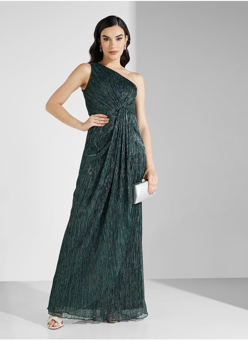 One-Shoulder Evening Dress