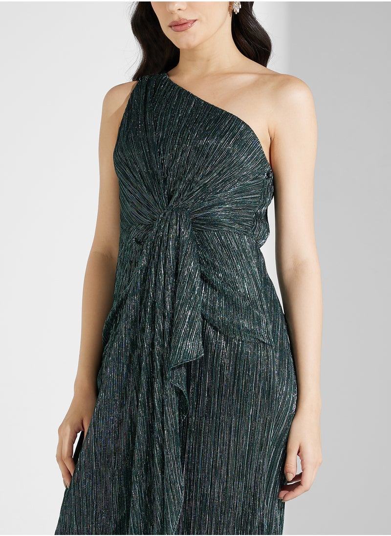 One-Shoulder Evening Dress