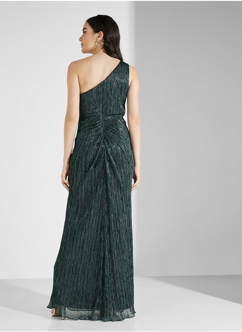 One-Shoulder Evening Dress