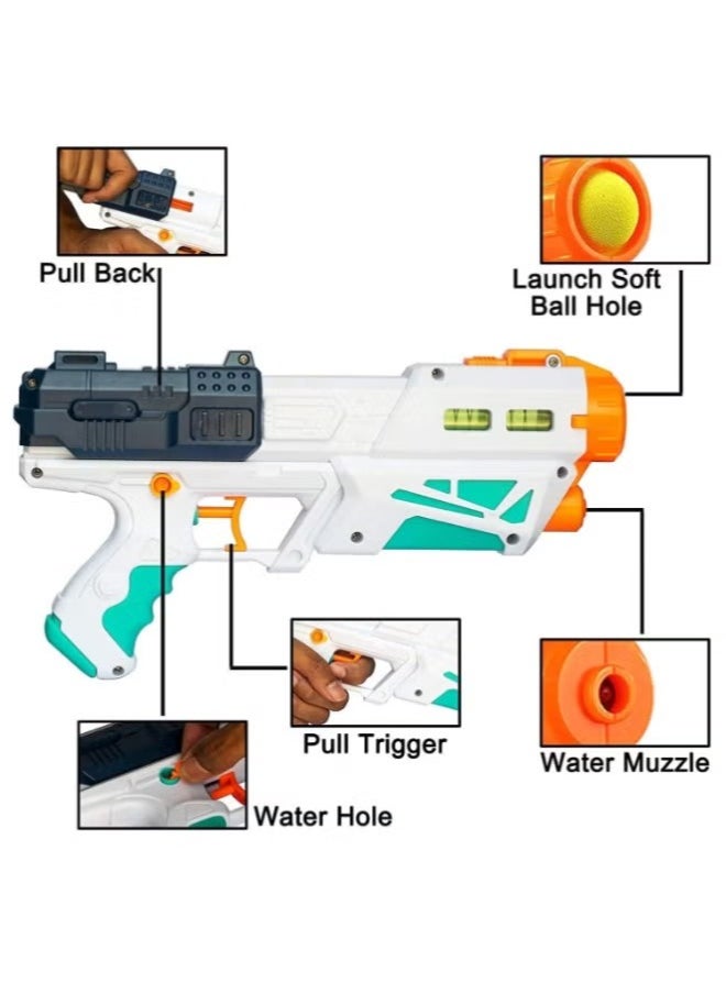 3-in-1 Bowling & Water Shooting Elite Toy Set | Soft Foam Balls, Bowling Pins & Magic Blaster Water Spray Gun for Kids Ages 3+