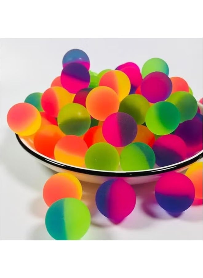 24 Pack Colorful Rainbow Bouncy Balls – Fun Party Favors for Kids' Birthdays and Giveaways