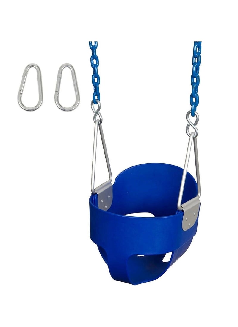 Baby Swing Seat for Toddlers Complete Set for Indoor & Outdoor Fun Blue