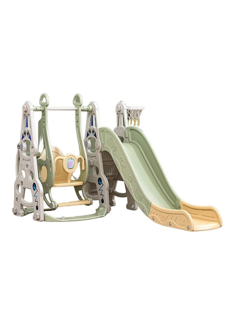 Multifunctional 4-In-1 Swing And Slide - Green