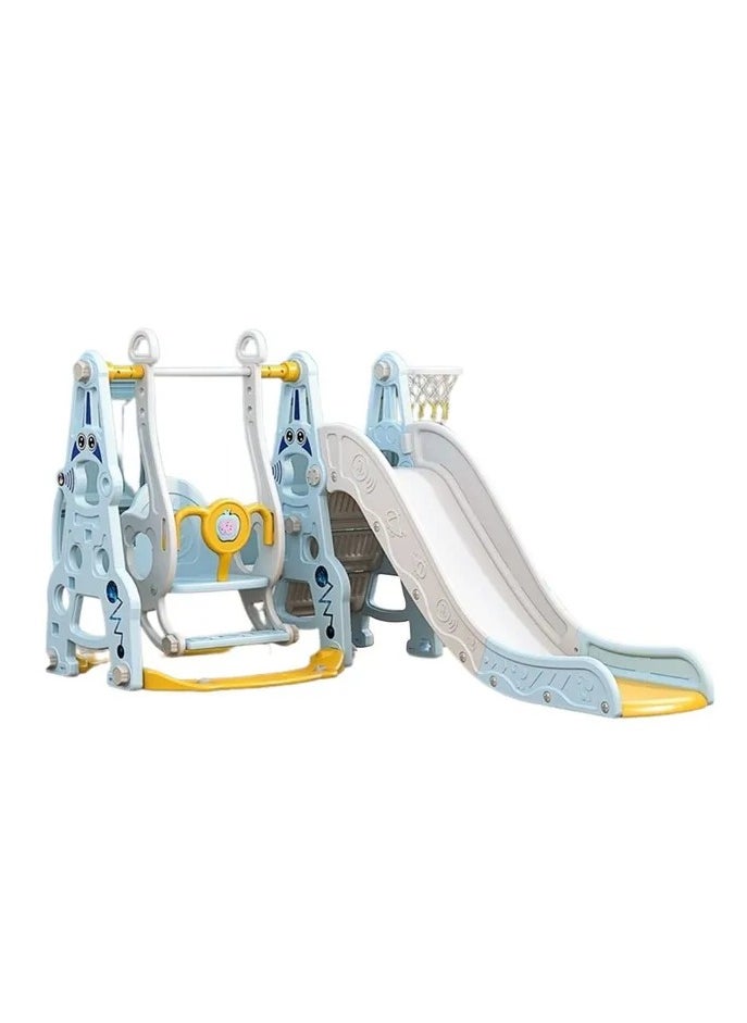 Multifunctional 4-In-1 Swing And Slide - Blue