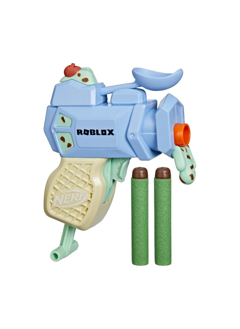 NERF MicroShots Roblox Tower Defense Simulator The Mint Choco Freezer Blaster, 2 Elite Darts & Code to Redeem