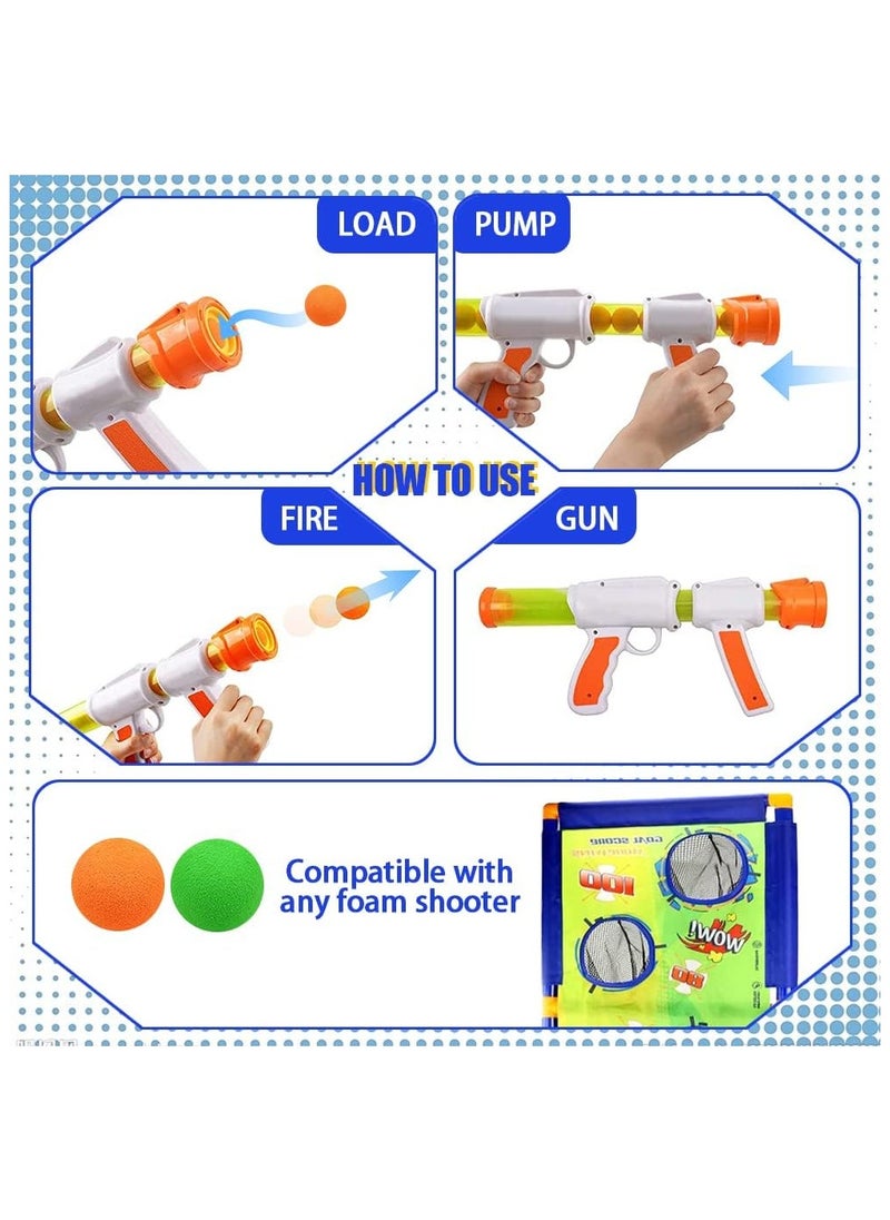 Sunshine Air Popper Shooting Game,Toy for 5-12 Year Old Boys and Girls, Outdoor Toys 2 Foam Ball Popper Air Toy Guns with Moving Shooting Target, 30 Foam Balls, Ideal...