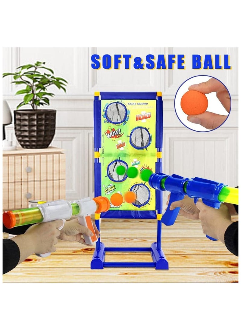 Sunshine Air Popper Shooting Game,Toy for 5-12 Year Old Boys and Girls, Outdoor Toys 2 Foam Ball Popper Air Toy Guns with Moving Shooting Target, 30 Foam Balls, Ideal...