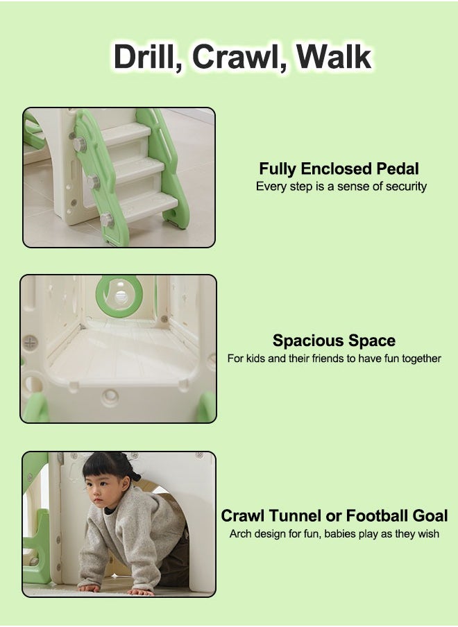 Multifunational Climbing Kids Indoor Play House Playground Baby Playroom Combined Slide And Swing Set For Children Sliding Toy