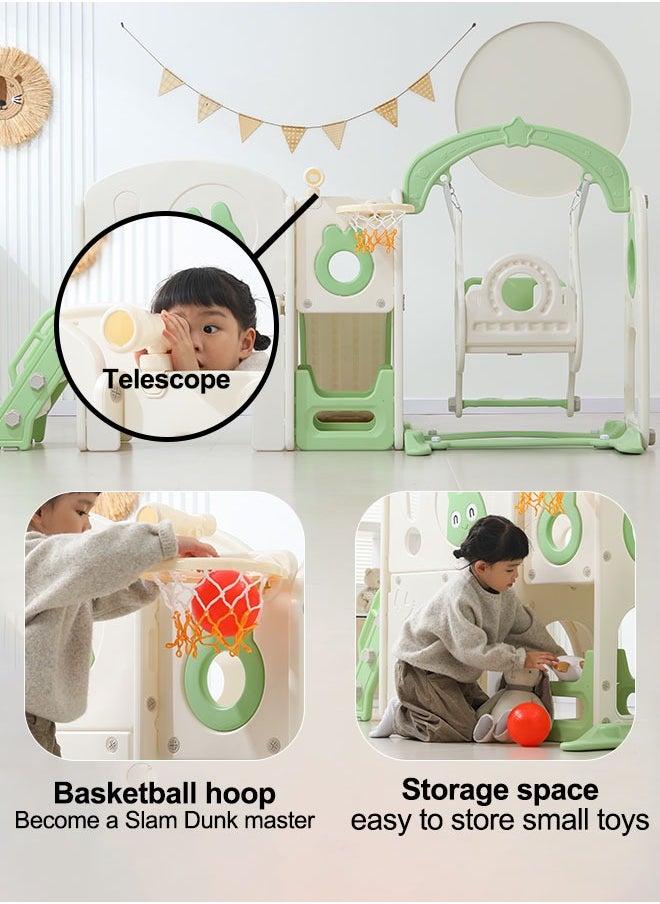 Multifunational Climbing Kids Indoor Play House Playground Baby Playroom Combined Slide And Swing Set For Children Sliding Toy