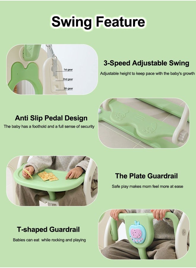 Multifunational Climbing Kids Indoor Play House Playground Baby Playroom Combined Slide And Swing Set For Children Sliding Toy