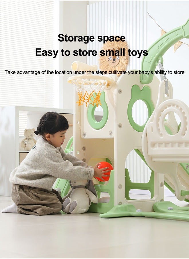 Mini Toddler Indoor Baby Plastic Slide Swing Set Kindergarten Indoor Set Toys For Children Home
