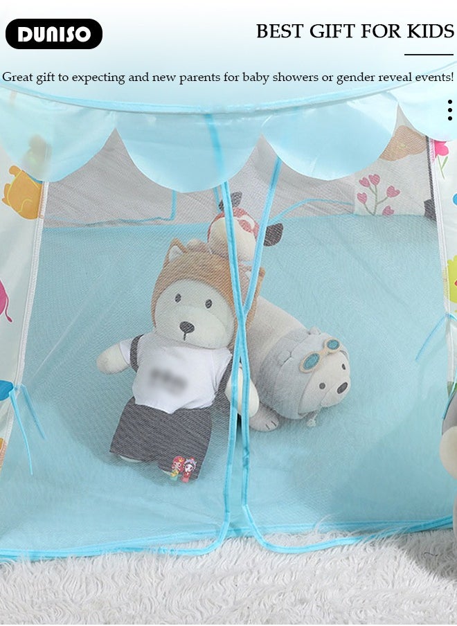Play Tent for Kids, Washable Children's Tent with Windows, Foldable Kids Playhouse, Castle Tent, Portable Game Tent for Indoor and Outdoor, Outdoor Collapsible Tent for Girls & Boys