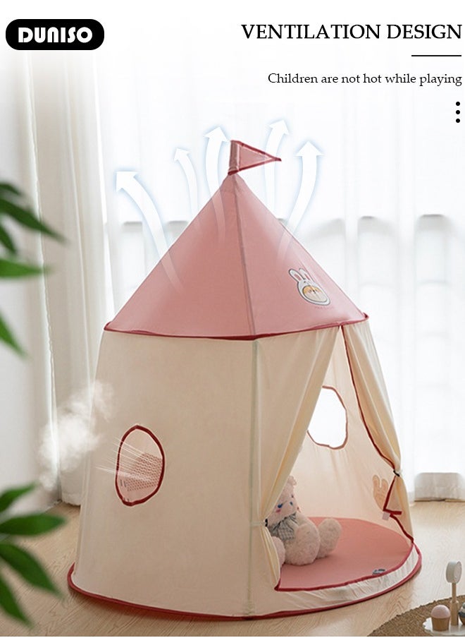 Kids Play Tent, Princess Castle Play Tent for Girls Toddlers, Indoor and Outdoor Playhouse, Portable Pop Up Play Teepee,  Play Tent for Kids Ages 4-8, Gift for Kids Children