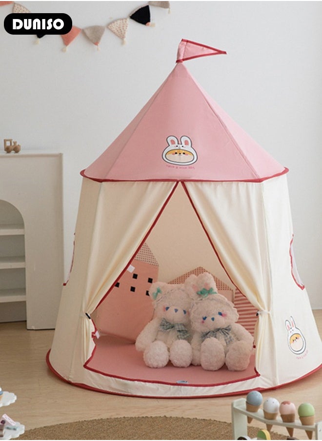 Kids Play Tent, Princess Castle Play Tent for Girls Toddlers, Indoor and Outdoor Playhouse, Portable Pop Up Play Teepee,  Play Tent for Kids Ages 4-8, Gift for Kids Children