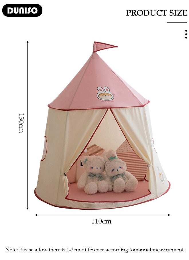 Kids Play Tent, Princess Castle Play Tent for Girls Toddlers, Indoor and Outdoor Playhouse, Portable Pop Up Play Teepee,  Play Tent for Kids Ages 4-8, Gift for Kids Children