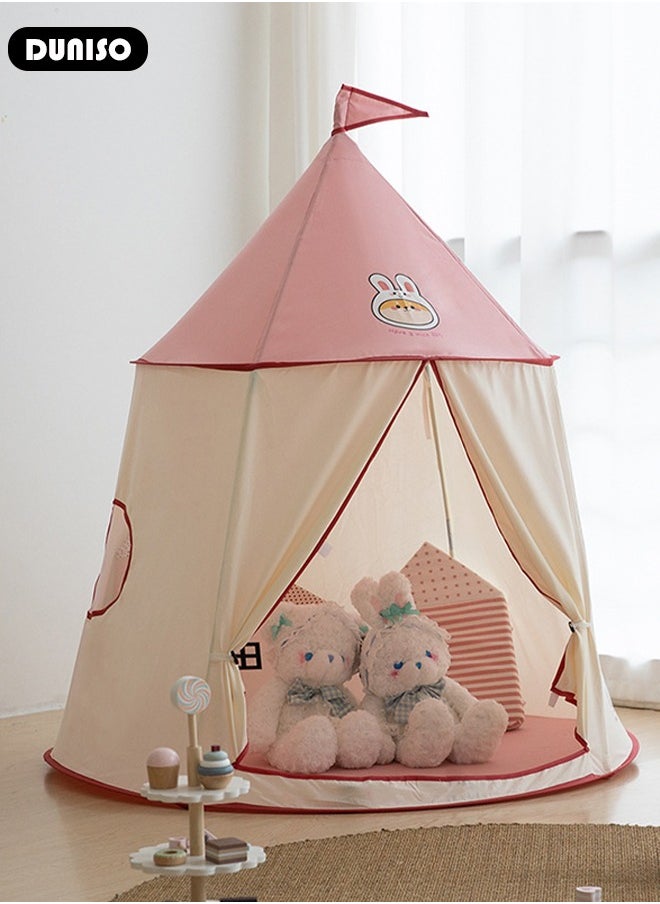 Kids Play Tent, Princess Castle Play Tent for Girls Toddlers, Indoor and Outdoor Playhouse, Portable Pop Up Play Teepee,  Play Tent for Kids Ages 4-8, Gift for Kids Children