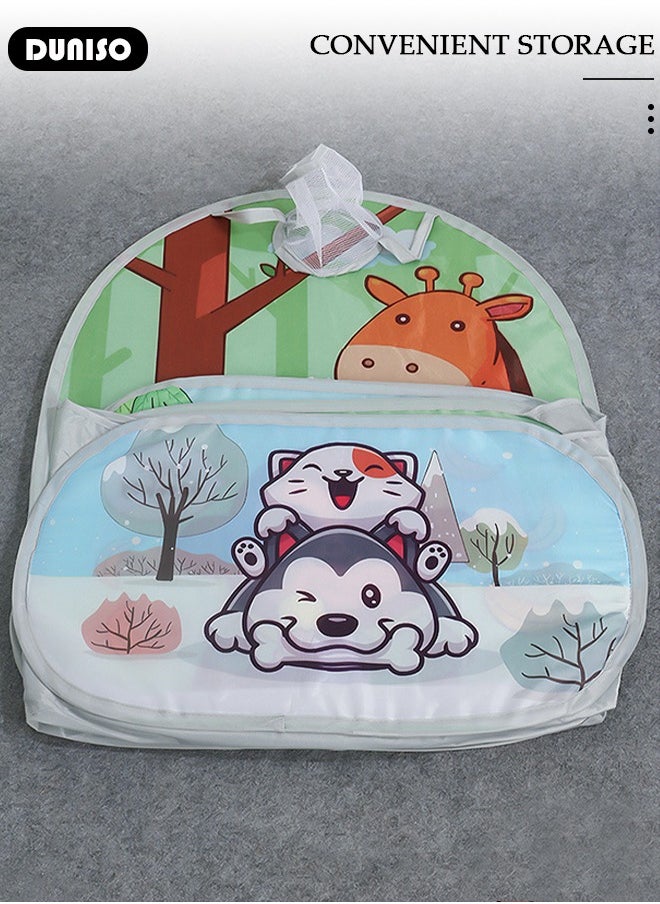 Baby Play Tent,Children's Ball Pool With Basket,Foldable Play Tent Ball Pit Pool,Kiddie Pools Play Activity Center,For Boys Girls Babies and Toddlers Indoor Outdoor Use（Ball not included）