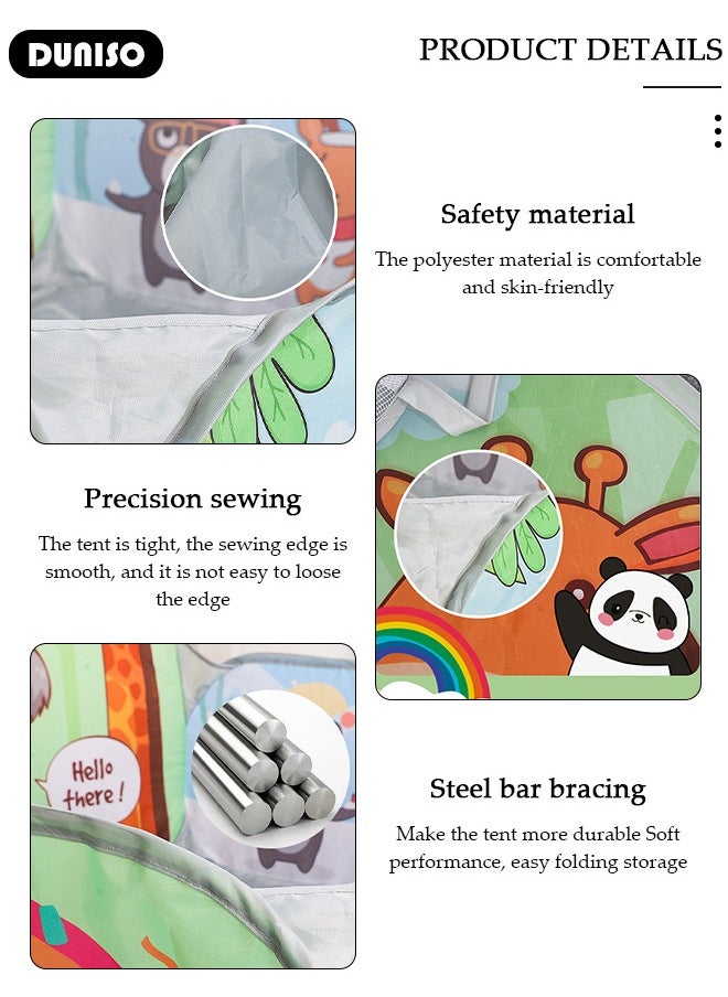 Baby Play Tent,Children's Ball Pool With Basket,Foldable Play Tent Ball Pit Pool,Kiddie Pools Play Activity Center,For Boys Girls Babies and Toddlers Indoor Outdoor Use（Ball not included）