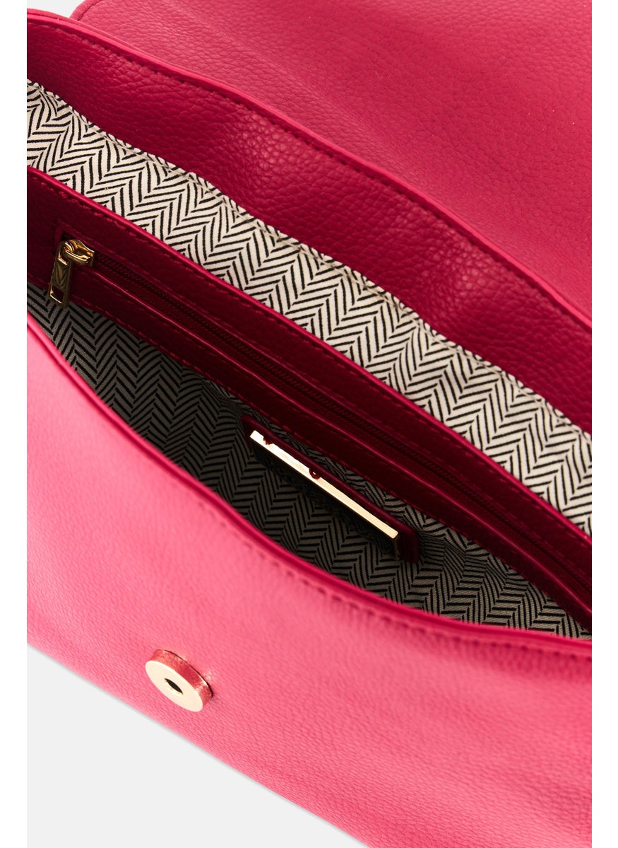 Women Cross body Bag 17 H x 31 L x 8 W cm, Maroon