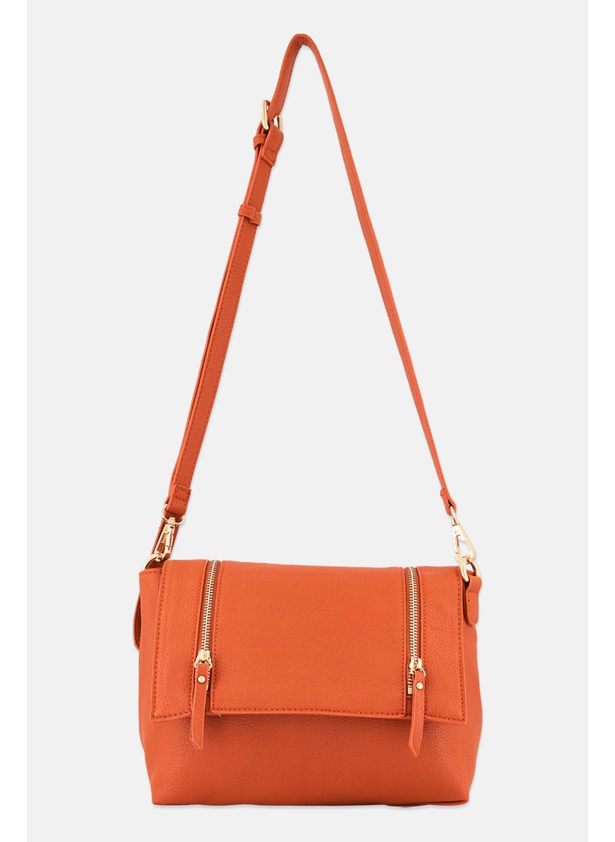 Women Crossbody Bag 25 H x 31 L x 8 W cm, Brown