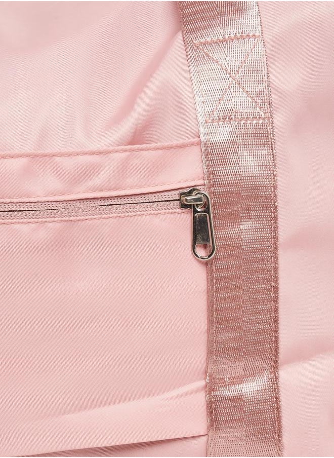 Solid Gym Bag with External Pockets