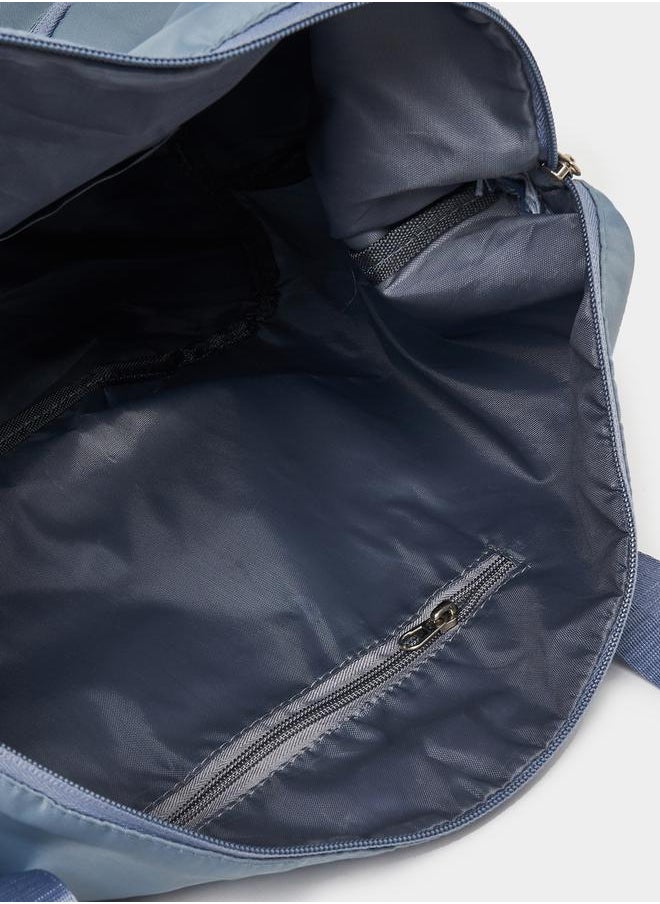 Styli Solid Gym Bag with External Pockets
