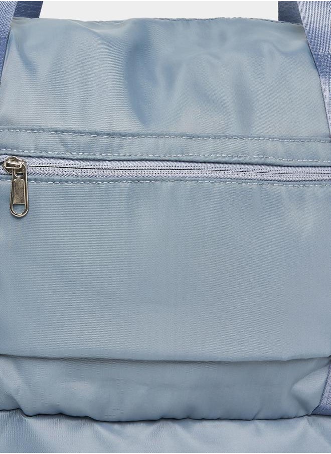 Styli Solid Gym Bag with External Pockets