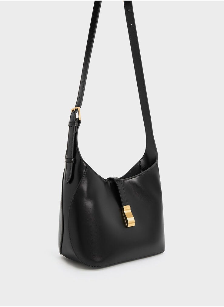 Charles & Keith Wisteria Belted Shoulder Bag