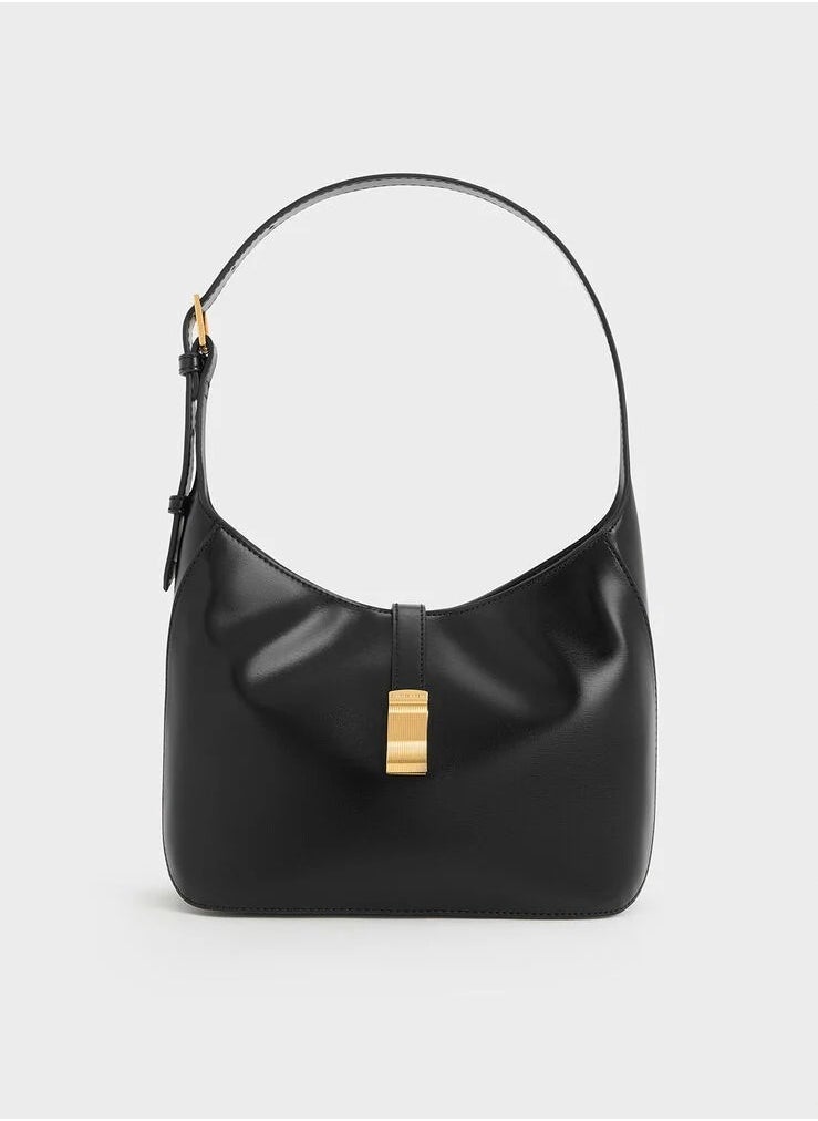Charles & Keith Wisteria Belted Shoulder Bag