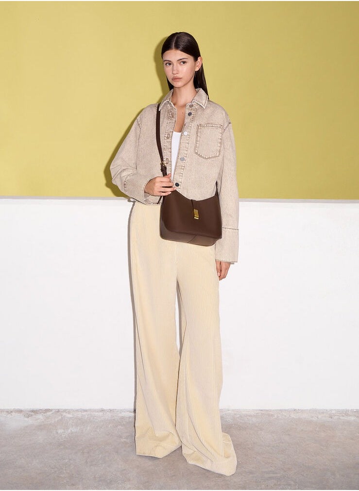 Charles & Keith Wisteria Belted Shoulder Bag
