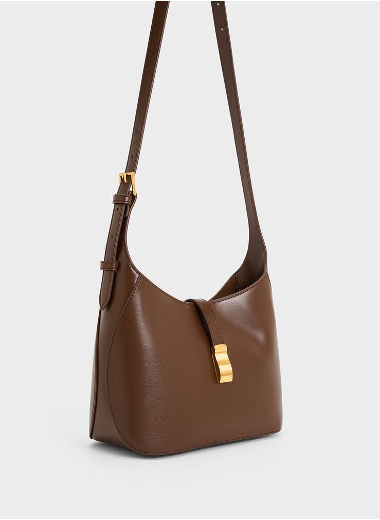 Charles & Keith Wisteria Belted Shoulder Bag