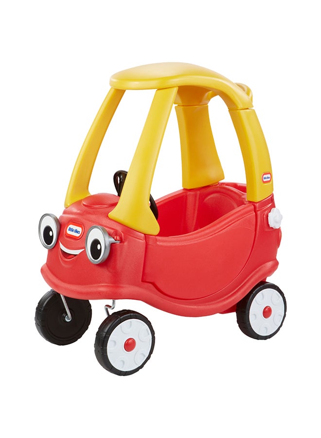 Ride On Portable Colourful Cozy Coupe Safe Car Toy With Working Doors Steering And Horns For Little Ones 29.50x16.50x33.50inch