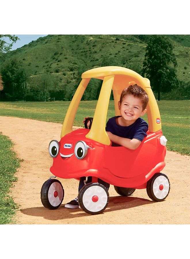 Ride On Portable Colourful Cozy Coupe Safe Car Toy With Working Doors Steering And Horns For Little Ones 29.50x16.50x33.50inch
