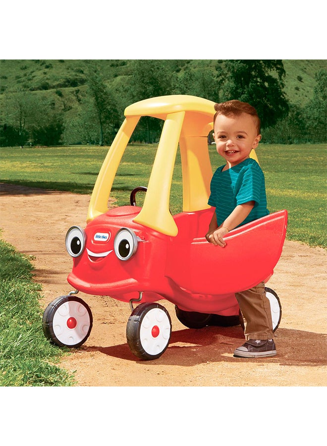 Ride On Portable Colourful Cozy Coupe Safe Car Toy With Working Doors Steering And Horns For Little Ones 29.50x16.50x33.50inch